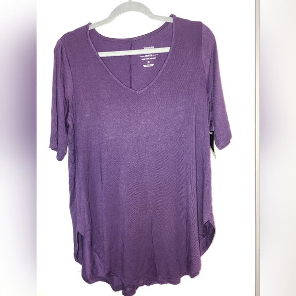 💥Sale💥Torrid Deep Purple Knit Shirt NWT - Picture 3 of 4